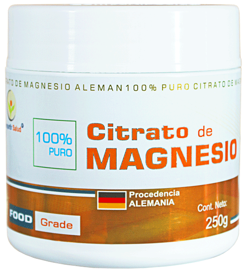 citrato de magnesio aleman puro 250 gramos